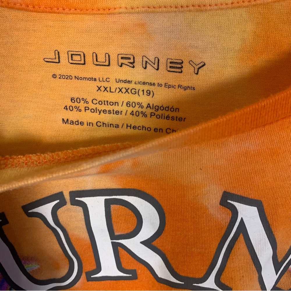 Journey Graphic Vintage Inspired Tye Dye Tour Don’t Stop Believin Cropped Tee - Picture 13 of 13